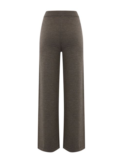 Pantalone epopea in lana nocciola MAX MARA LEISURE | 2426336038600002